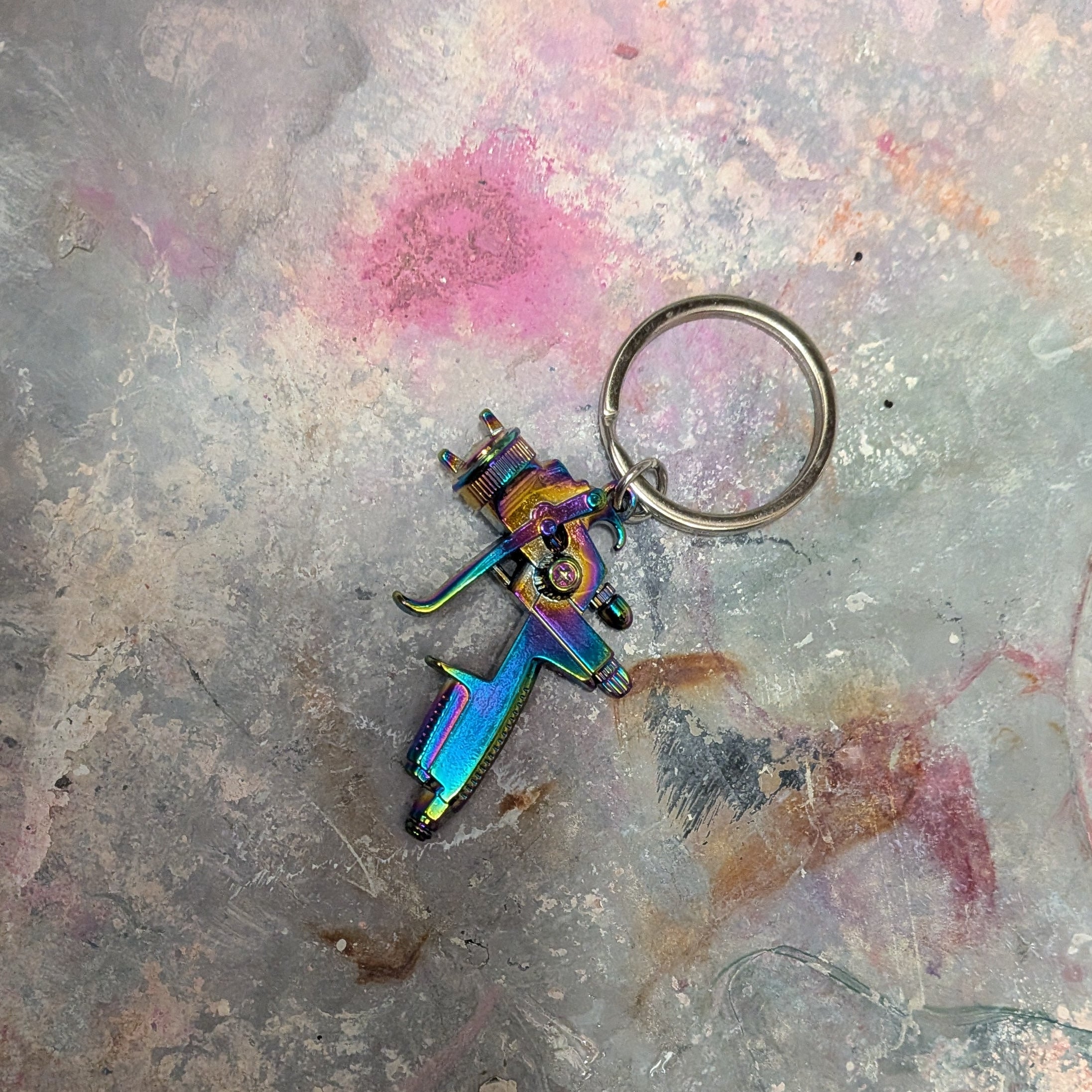HVLP spray gun keychain