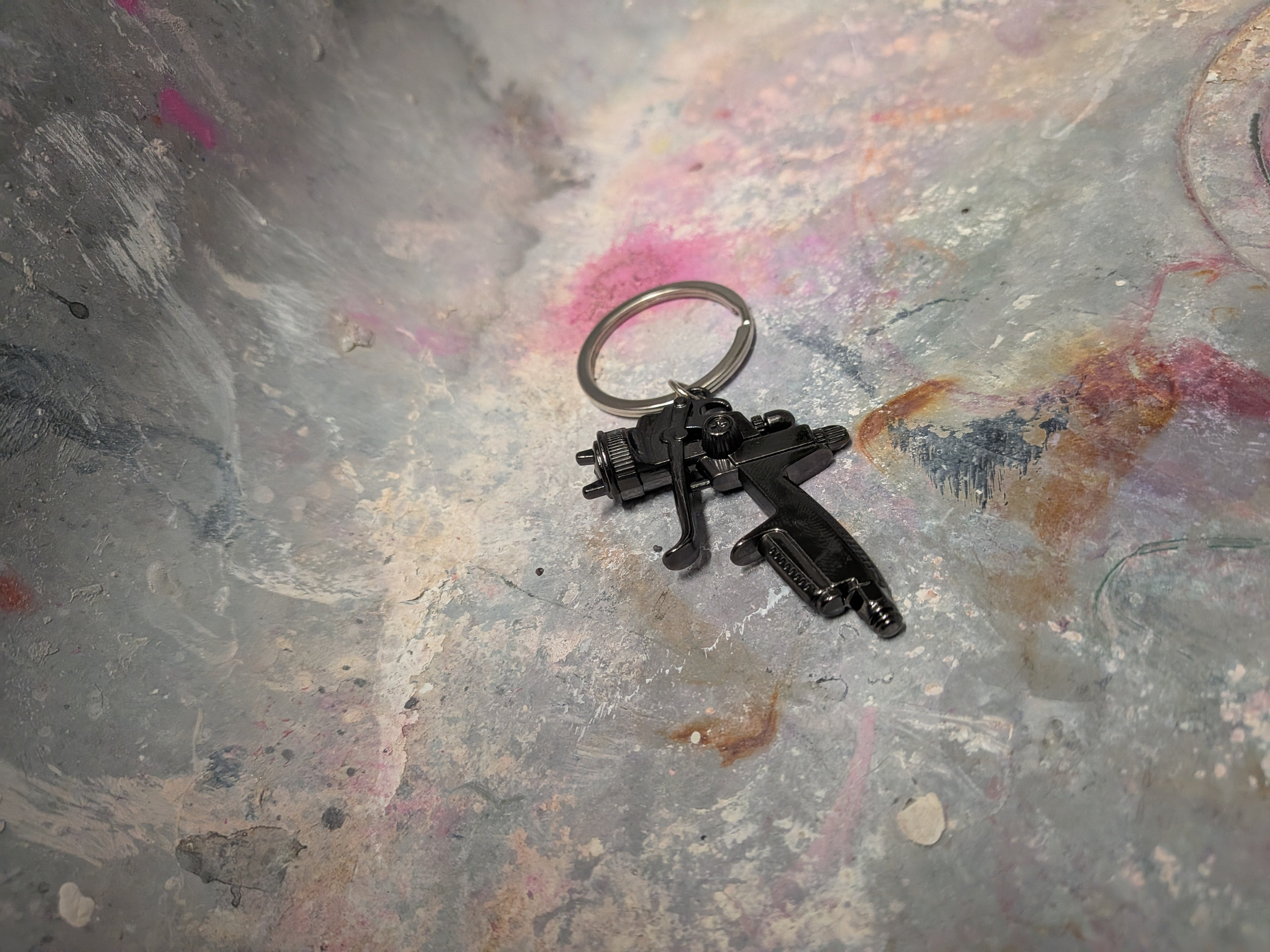 HVLP spray gun keychain